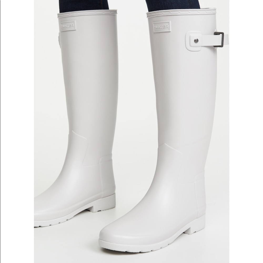 Hunter Boots Long Light Grey NWOT